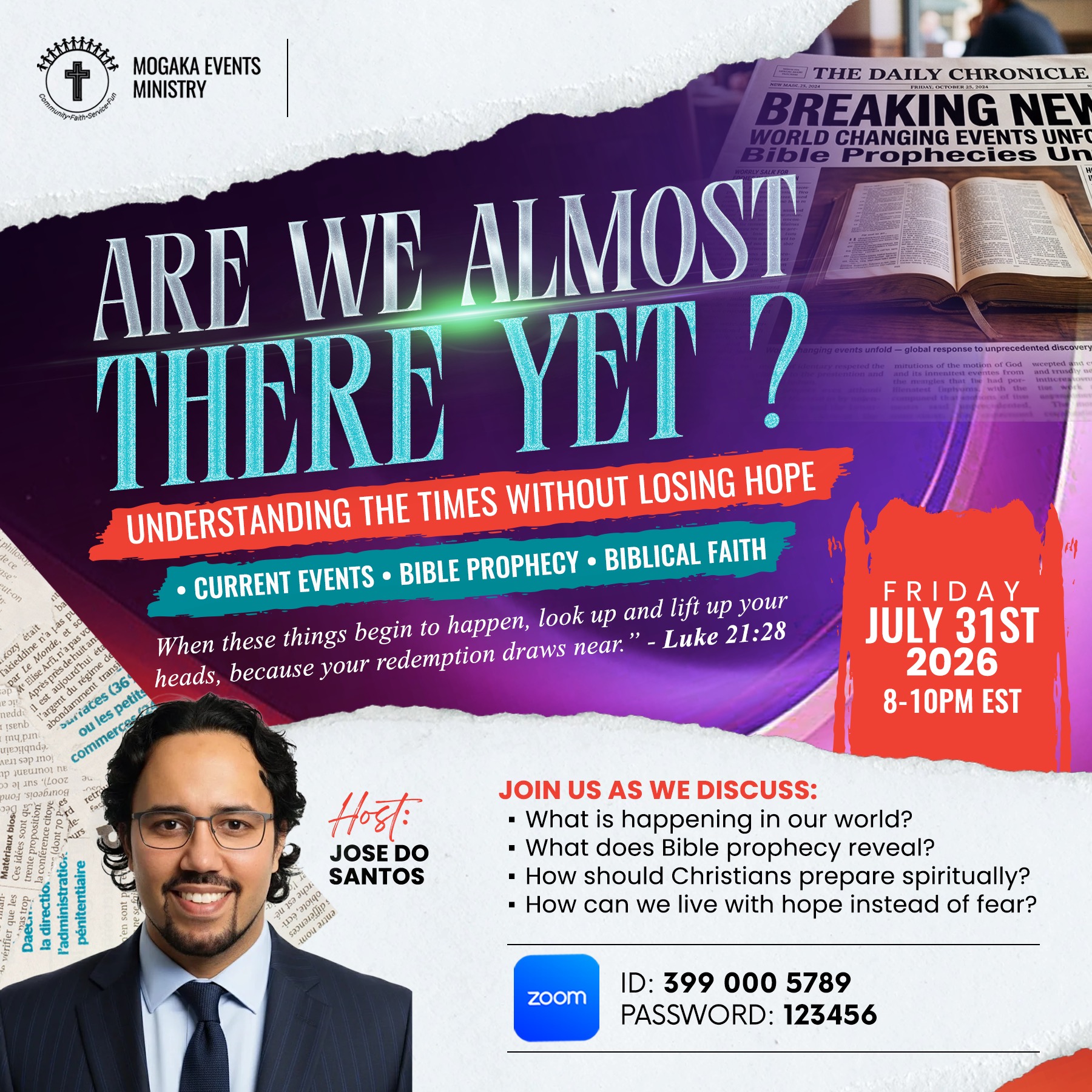 Are We Almost There Yet? Understanding the Times Without Losing Hope event banner